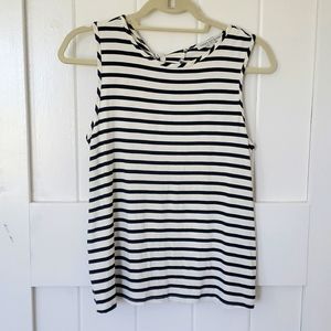 Navy and white stripe tank